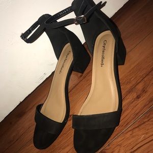 Black Heeled Sandals